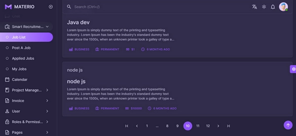 Recruitment Dashboard App